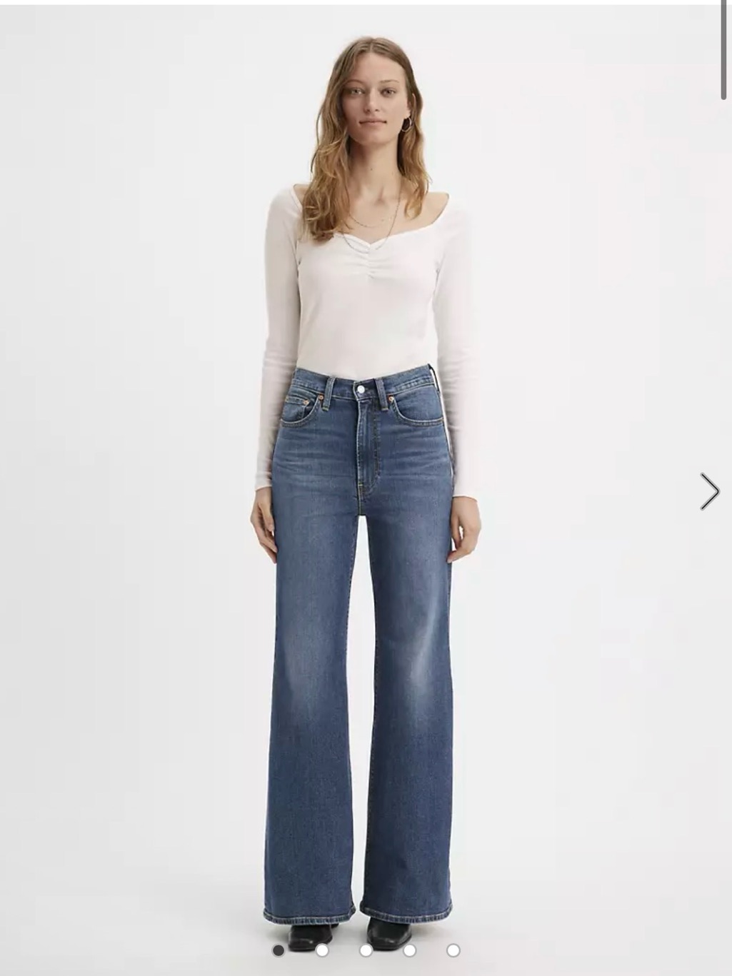 Leviâs Womenâs Ribcage Bell Jeans